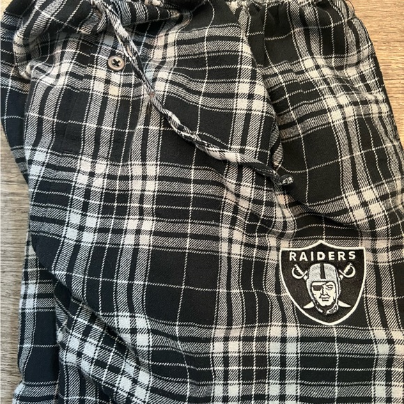 oakland raiders pajamas size large vintage nfl - Picture 3 of 4